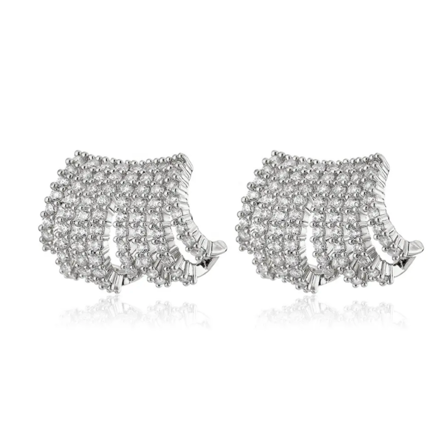 Glitz Earrings | Silver