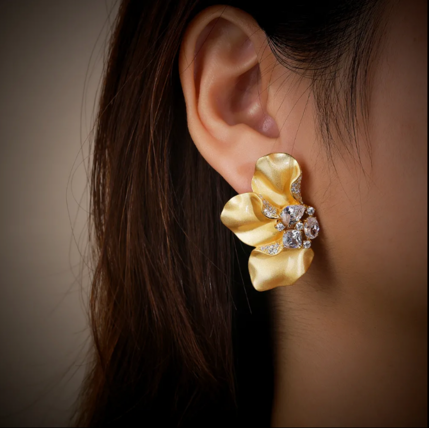 Golden Blossom Earrings
