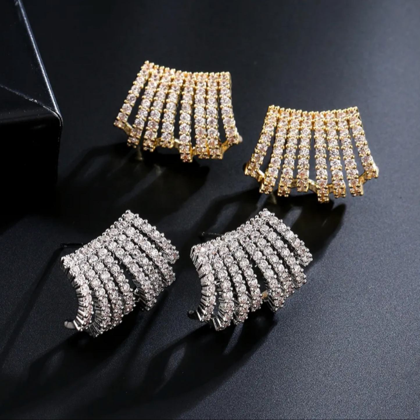 Glitz Earrings | Silver