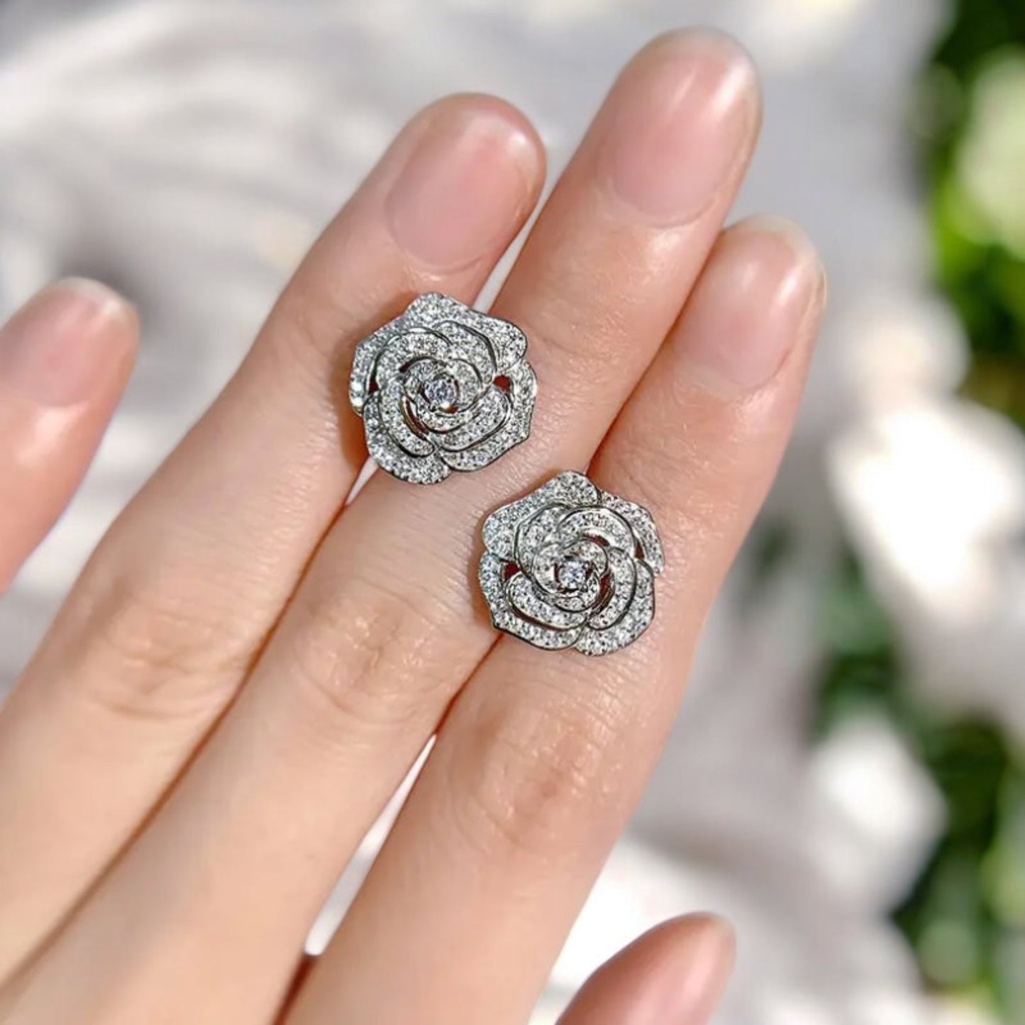 Rosette Earrings