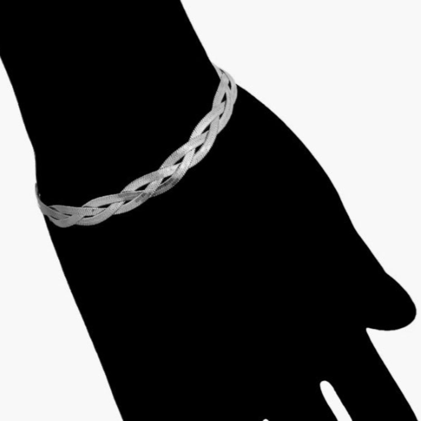 Silver Braid Bracelet