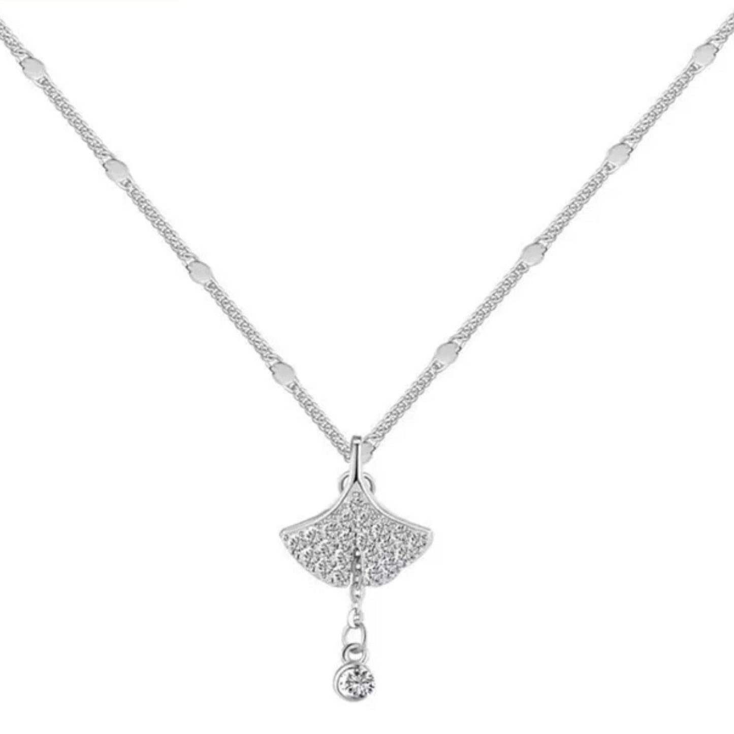 Ginkgo Pendant | Silver