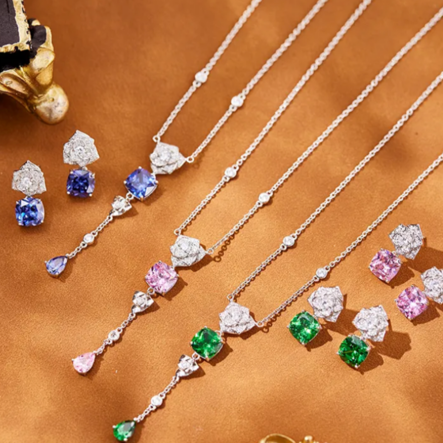 Camellia Necklace | Blue