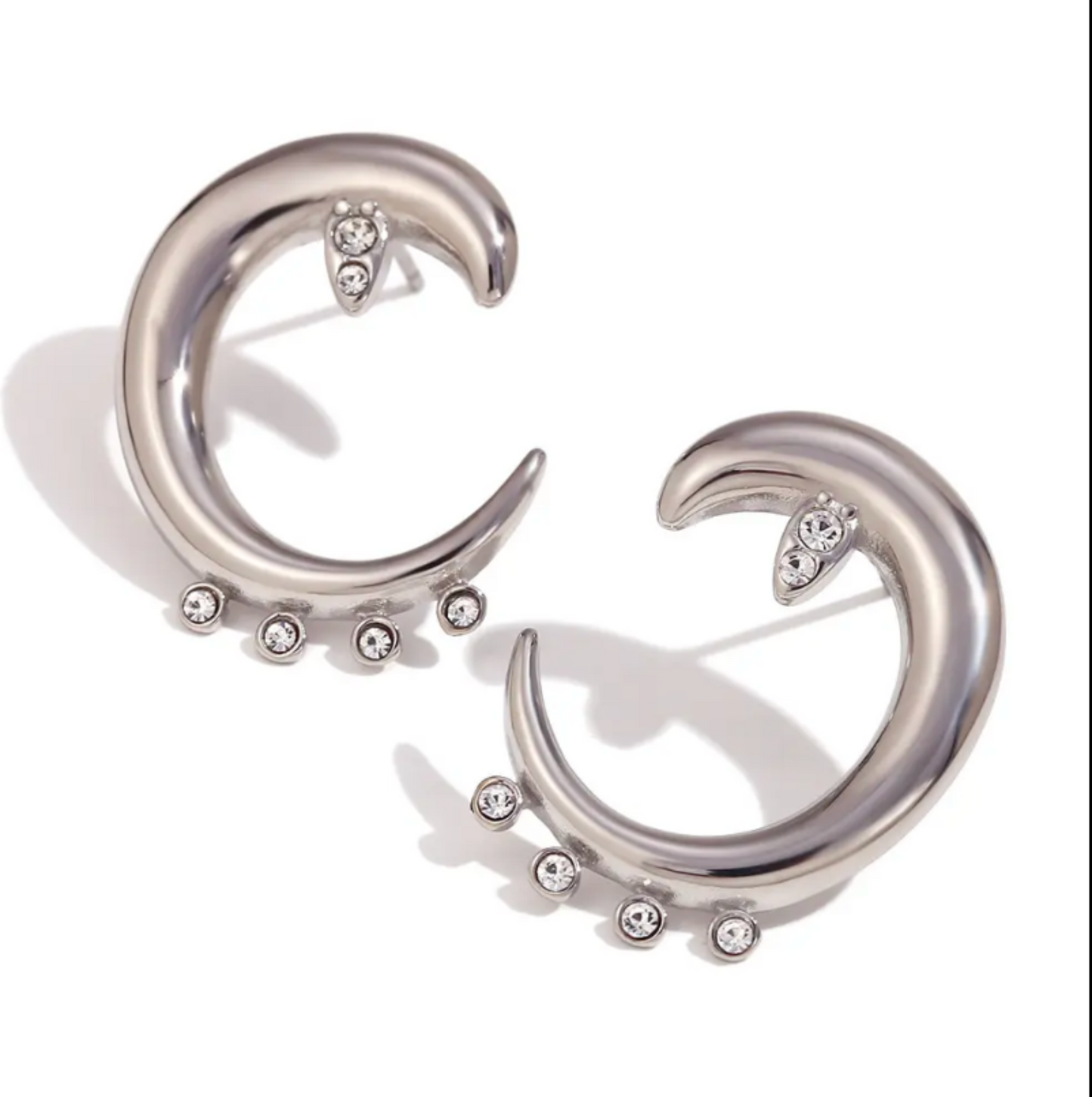 Moondrop Earrings | Siver