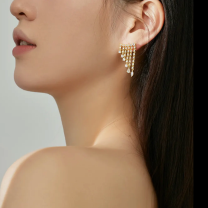 Chandelier Earrings | Gold