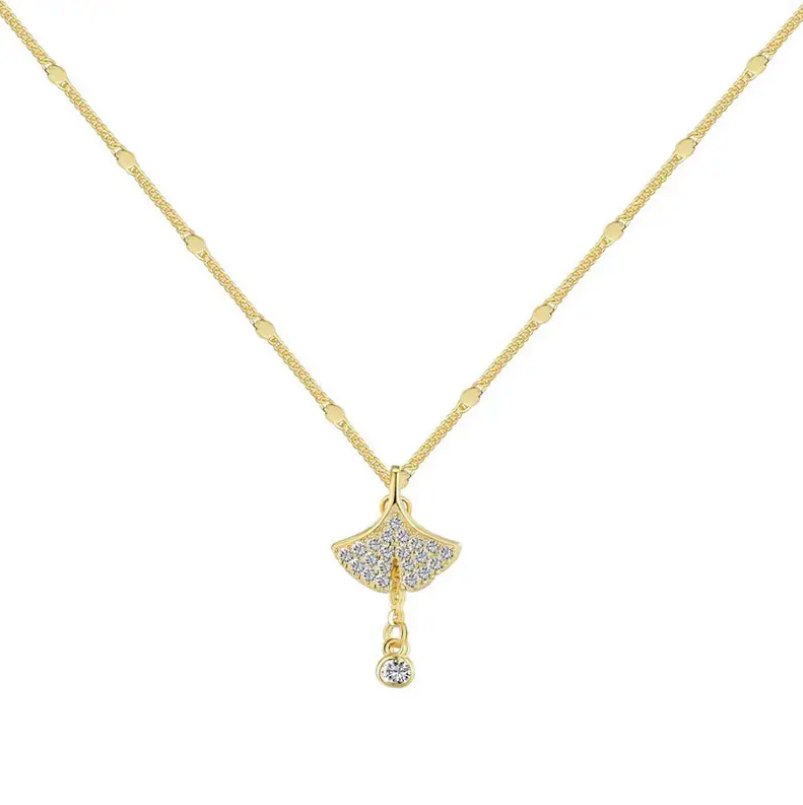 Ginkgo Pendant | Silver
