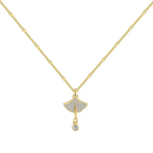 Ginkgo Pendant | Gold