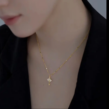 Ginkgo Pendant | Silver