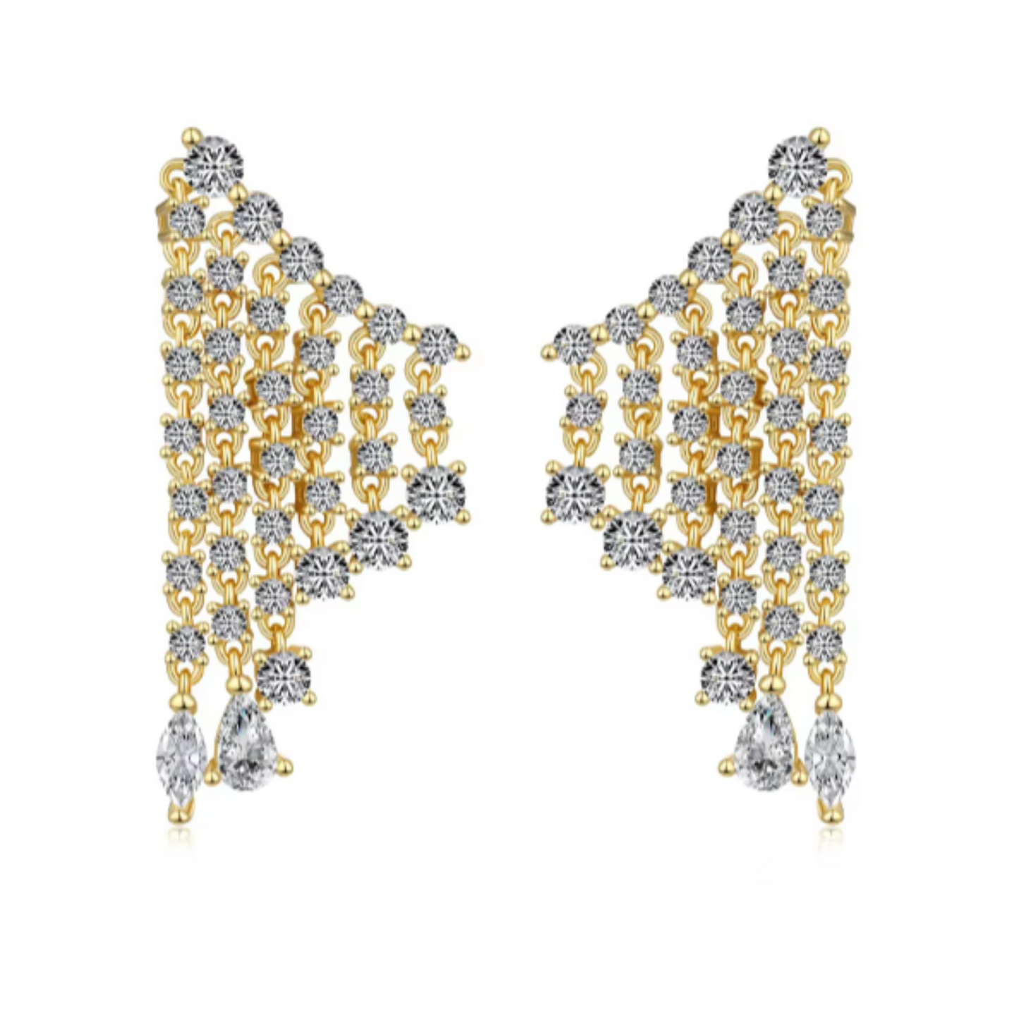 Chandelier Earrings | Gold