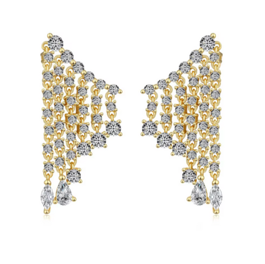 Chandelier Earrings | Gold